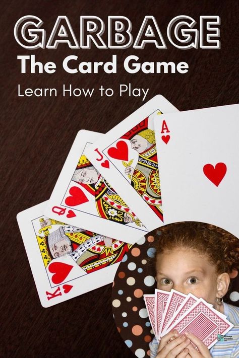 Garbage is an immensely popular leisure card game for preschoolers and young children. Learn the Garbage Game Rules today with this easy guide. #garbagecards #cards #cardgame #kidscardgame… Pass The Trash Card Game, Garbage Card Game, Card Games For Groups, 2 Player Card Games, Group Games For Teenagers, 21st Birthday Games, Game For Preschoolers, Rummy Card Game, Group Games For Kids