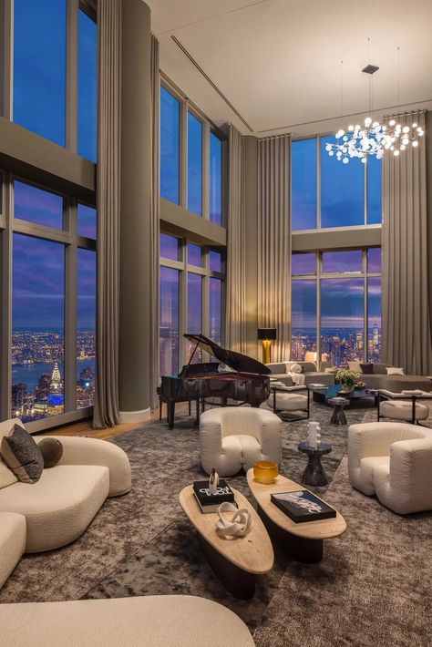 Ny Penthouse, Apartamento New York, Penthouse Aesthetic, Appartement New York, Penthouse In New York, Penthouse Luxury, Nyc Penthouse, New York Penthouse, Apartment Luxury