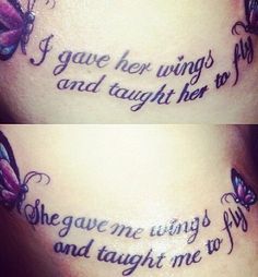 Mommy Daughter Tattoos, Fly Tattoo, Tatoo 3d, Mom Daughter Tattoos, Mother Tattoos, Daughter Tattoos, Art Couple, Mother Daughter Tattoos, Mommy Daughter