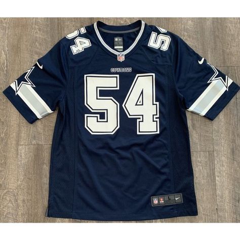 Nike On Field NFL  Dallas Cowboys Jaylon Smith #54 Jersey Blue Mens Large Nfl Shirt Outfit, Nfl Jersey Outfit Fashion Men, Nfl Jersey Outfit, Jerseys Outfit, Sports Jersey Outfit, Monochrome Nails, Cowboys Jersey, Ropa Hip Hop, Dallas Cowboys Jersey