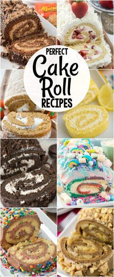 Jelly Roll Cake, Yule Log Recipe, Chocolate Roll Cake, Chocolate Lemon, Kek Lapis, Swiss Roll Cake, Cake Roll Recipes, Chocolate Roll, Roll Recipes