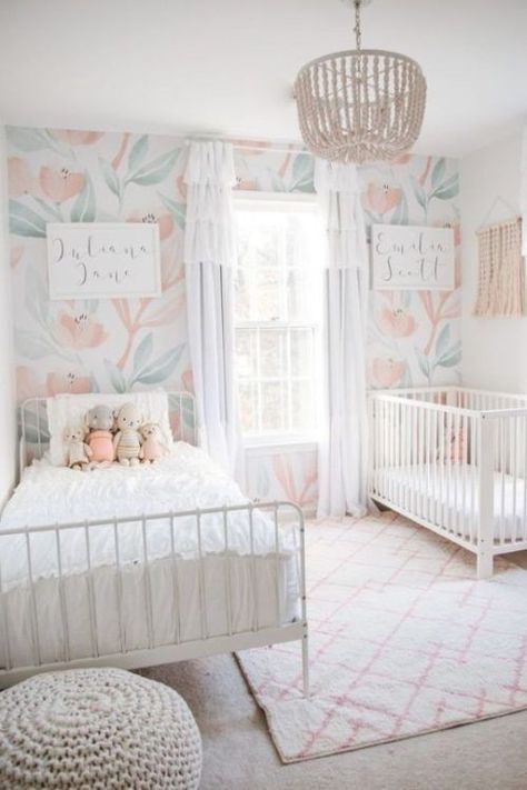 MULTI-FUNCTIONAL NURSERY (2) Sister Rooms Shared, Toddler And Baby Room Sharing, Toddler Baby Room Share, Toddler Girls Shared Room, Newborn And Toddler Room Shared, Toddler And Nursery Shared Room, Toddler Infant Shared Room, Toddler Bed And Crib Shared Room, Corner Bedroom Design