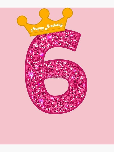 "Happy Birthday Art, Girls 6th Party 6 Years Old Bday" Greeting Card by melsens | Redbubble Happy 6th Birthday Girl, 6th Birthday Girl, 6th Birthday Girls, Barbie Printables, Birthday Greetings Friend, Happy Birthday Art, Happy Birthday Greetings Friends, Birthday Cake Topper Printable, Birthday Art