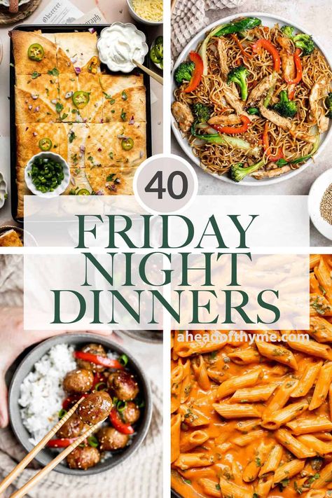 Easy Friend Dinner Ideas, Friday Night Healthy Dinner Ideas, Friday Night Food Ideas, Fun Friday Night Dinners, Fun Dinners To Make Together, Meals To Cook With Friends, Meals To Make With Friends, Dinner Ideas Friends Night, Friends Dinner Recipes