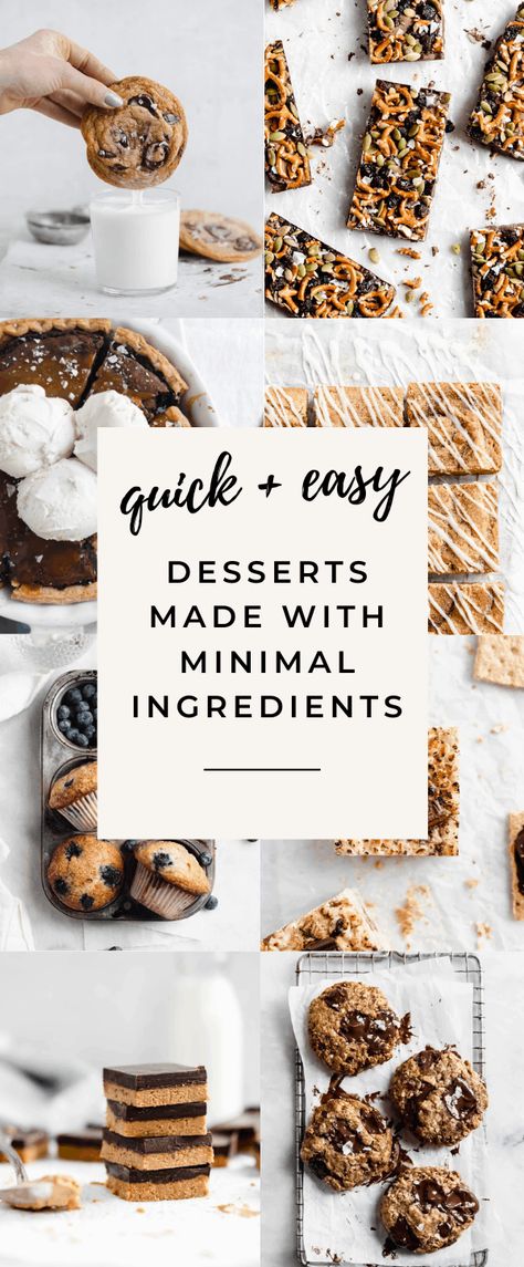 17 Easy Desserts with Few Ingredients - Broma Bakery Easy Pantry Dessert Recipes, Desserts To Make In Bulk, Cheap Homemade Desserts, Quick Pantry Dessert, Desserts From Pantry Staples, Pantry Ingredient Desserts, Pantry Desserts Quick, Easy Pantry Desserts, Bulk Baking Recipes