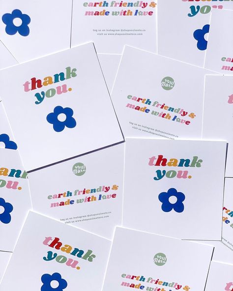 Thank You Order Cards, Thank You Packaging, Card Thank You For Order, Packaging Card Design, Aesthetic Label Design, Aesthetic Thank You, Thank You For Your Order Card Design, Thank You Graphic Design, How To Order Design