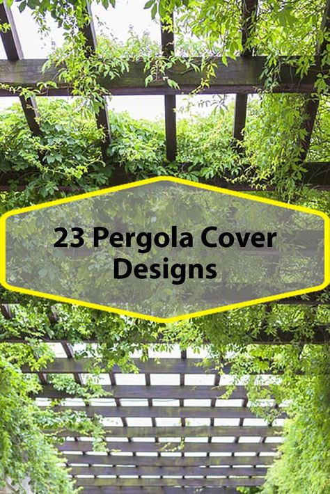 Landscaping Around Pergola Patio, Private Pergola Ideas, Green Pergola Ideas, Pergalo Ideas Pergolas Covered, Shade For Pergola Ideas, Outdoor Garden Shade Ideas, Outdoor Pergola Roof Ideas, How To Cover A Pergola, Pergola Design For Roof