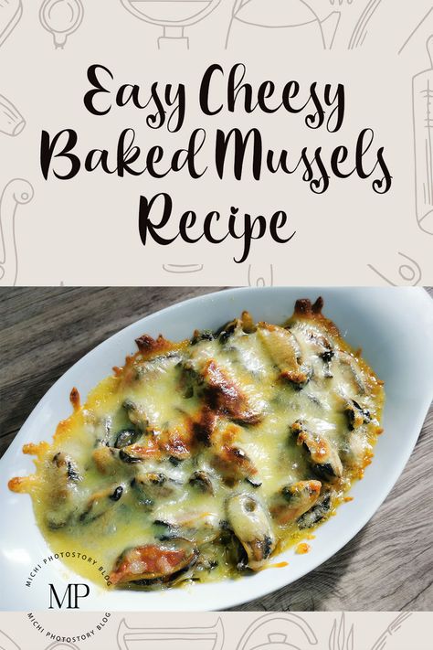 Sharing my easy cheesey baked mussels recipe. Baking mussels without shells. Mussels Without Shell Recipe, Shelled Mussels Recipe, Frozen Mussels Recipe, Baked Mussels Recipe, Mussel Meat Recipe, Baked Scallops Recipe, White Cream Sauce, Baked Mussels, Mixed Seafood Recipe