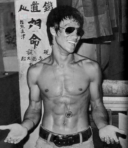 Bruce lee, get your Aviators at http://www.sunglassesuk.com/rayban-rb-3025-sunglasses.html from £75.00 Bruce Lee Photos, Jeet Kune Do, Brandon Lee, Ju Jitsu, Martial Artist, Wing Chun, Red Bubble, Terminator, Bruce Lee