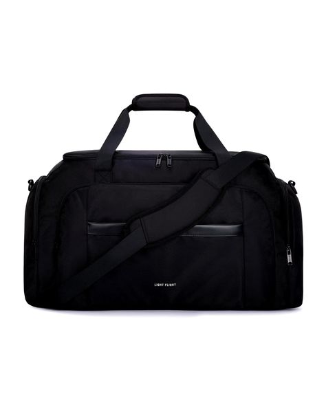 LIGHT FLIGHT LargeTravel Weekender Compartment (travel essential) Essentials Aesthetic, Bag For Travel, Bags For Men, Overnight Bags, Black Travel, Travel Duffel, Duffel Bags, Travel Light, Overnight Bag