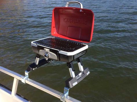 Little in size but big in performance, a good boat grill is hot property on the open water. Here are five of the best boat grills to take out to sea with you. #bbq #grilling #grills #shopping Boat Bbq Ideas, Boating Accessories, Boat Grilling Ideas, Boat Camping, Diy Boat Accessories, Boat Ideas, Boat Accessories Ideas, Boat Slip Ideas Marina, Jon Boat Grab Bar