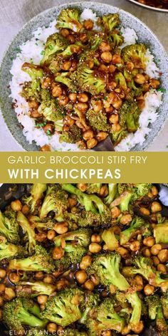 Garlic Broccoli Stir Fry, Garlic Broccoli, Food Habits, Broccoli Stir Fry, Tasty Vegetarian Recipes, Vegetarian Dinners, Think Food, Calamari, Vegetarian Dinner