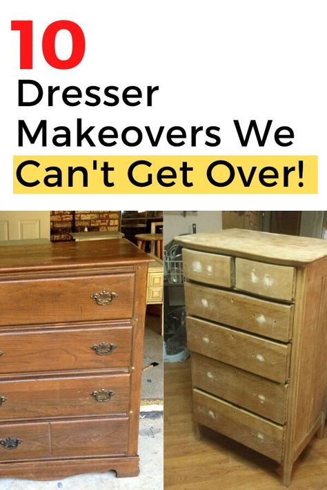 Easy creative dresser furniture flips. Thrift store dresser painted upcycled furniture. How to make over an old dresser. Upcycled dresser ideas DIY. #dresserupdate #dresserupcycle #furnituremakeoverdiyideas Veneer Dresser Makeover Diy, Repurposed Chest Of Drawers Diy Ideas, Painting Old Dressers Ideas, Paint Old Dresser, Dresser Ideas Diy, Chest Of Drawers Makeover Diy, Repurposed Chest Of Drawers, Dresser Makeover Ideas, Black Painted Dressers