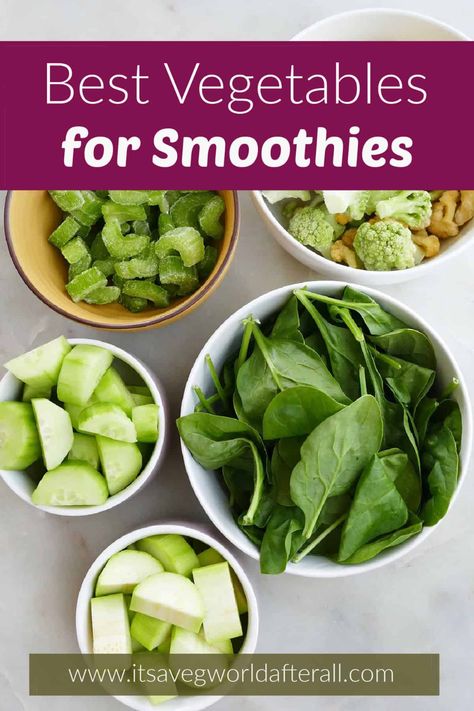 This post highlights the best vegetables to blend in smoothies! You'll learn about leafy greens but also root vegetables, squash, cauliflower, and many other common veggies that taste great when blended. Fiber Fueled, Veggie Smoothie Recipes, Zucchini Smoothie, Celery Smoothie, Vegetable Smoothie Recipes, Sweet Potato Smoothie, Diet Smoothies, Organic Drinks, Best Vegetables