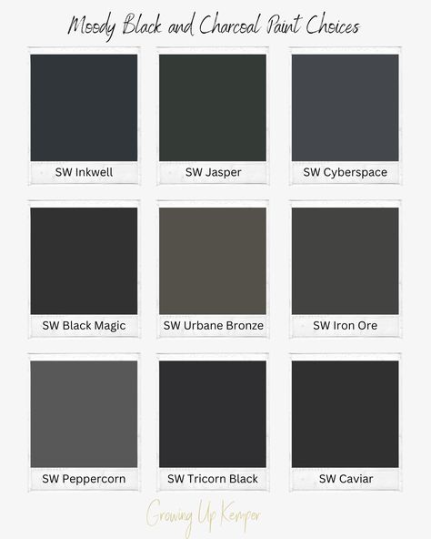 Charcoal Gray Exterior Paint, Black Kitchen Paint Colors, Raven Black Paint Color, Best Dark Grey Paint Color Sherwin Williams, Charcoal Gray Bedroom Furniture, Sw Charcoal Gray, Dark Gray Black Paint Colors, Best True Black Paint Color, Best Dark Paint Colors Sherwin Williams