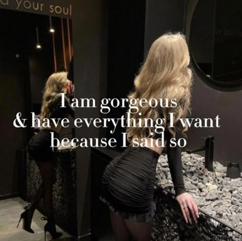 I Am Gorgeous, Girl Affirmations, Winter Arc, Vision Board Affirmations, Vision Board Manifestation, Self Concept, Self Affirmations, Self Love Affirmations, Manifestation Board