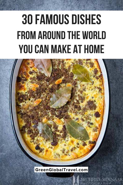 Recipes From Around The World Dinners, Recipes From Famous Restaurants, Traditional Dishes From Around The World, Crockpot Recipes From Around The World, International Menu Ideas, World Famous Recipes, Authentic Foreign Recipes, Worldwide Food Recipes, Recipes Trending Now