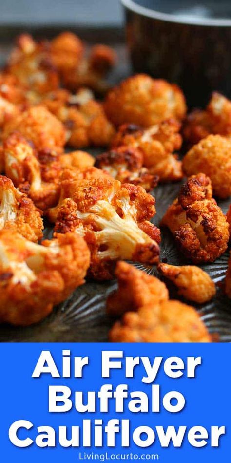 Air Fryer Buffalo Cauliflower, Easy Oven Recipes, Roasted Cauliflower Recipes, Healthy Version, Air Fryer Oven Recipes, Air Fry Recipes, Buffalo Cauliflower, Fried Cauliflower, Air Fryer Dinner Recipes