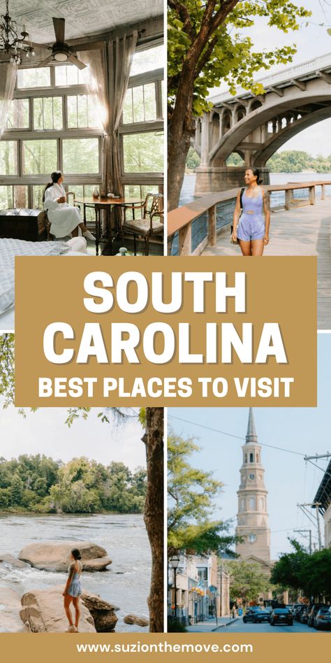 Explore South Carolina with our travel guide featuring Charleston’s historic charm, Columbia’s vibrant culture, and Walhalla’s scenic beauty. — south carolina travel guide | south carolina things to do | south carolina aesthetic | south carolina photography | south carolina itinerary Best Places To Visit In South Carolina, Columbia South Carolina Things To Do, South Carolina Mountains, Charleston South Carolina Things To Do, Summerville South Carolina, South Carolina Aesthetic, South Carolina Hiking, Carolina Aesthetic, South Carolina Photography