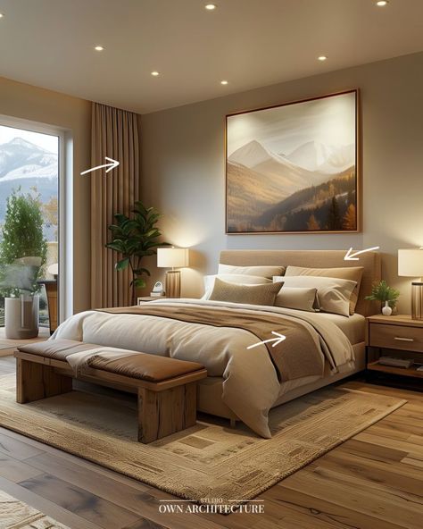 Luxury Bedroom Design, Bedroom Wall Colors, Small Bedroom Decor, Modern Bedroom Decor, Home Design Living Room, Elegant Bedroom, Bedroom Layouts, Master Bedrooms Decor, Minimalist Bedroom