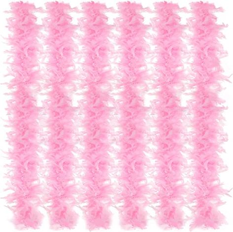 Amazon.com: 6 Pcs Turkey Chandelle Feather Boa 2.19 Yards Feather Boas Pack for DIY Craft Dancing Wedding Outfit Party Decors (Pink) : Clothing, Shoes & Jewelry Pink Boas, White Feather Boa, Dancing Wedding, Feather Boas, Men Costumes, Pink Clothing, Modern Color Schemes, 13th Birthday Parties, Scrapbook Background