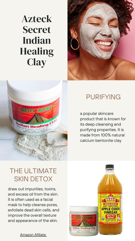 Deep Clean Face Pore Cleansing Diy, Indian Clay Mask, Aztec Healing Clay Mask, Deep Clean Face, Indian Healing Clay Mask, Cleopatra Beauty, Clay Hair Mask, Aztec Clay Mask, Aztec Secret Indian Healing Clay