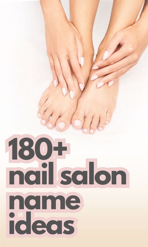 180 Unique and Classy Nail Salon Name Ideas 2024 - On Your Journey Logo Design For Nail Salon, French Salon Names, Nail Spa Names Ideas, Nails Shop Name Ideas, Nail Art Name Ideas, Nails Salon Names Ideas, Nail Bar Names Ideas, Nail Business Names Ideas Unique, Nail Account Name Ideas