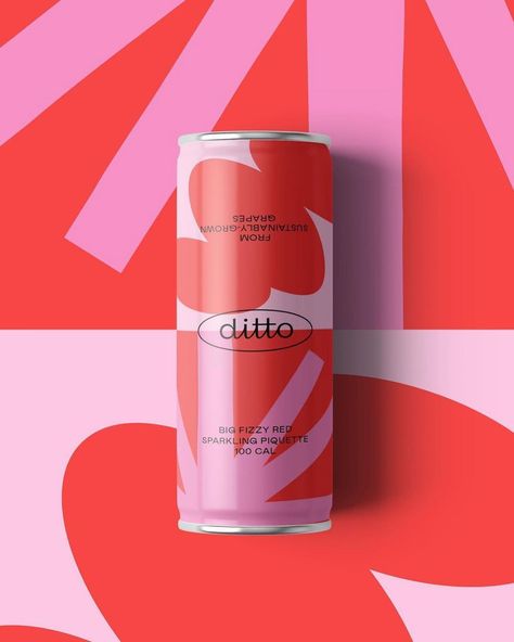 @bestofpackaging on Instagram: “Big, fizzy, red and good looking. Designed by @buddybuddy.co for @drink_ditto — selected by @mat_buckets #bestofpackaging” Rose Packaging, Juice Branding, Drinks Packaging Design, Packaging Label Design, Soda Brands, Alcohol Packaging, Drinks Brands, Drinks Design, Packaging Labels Design