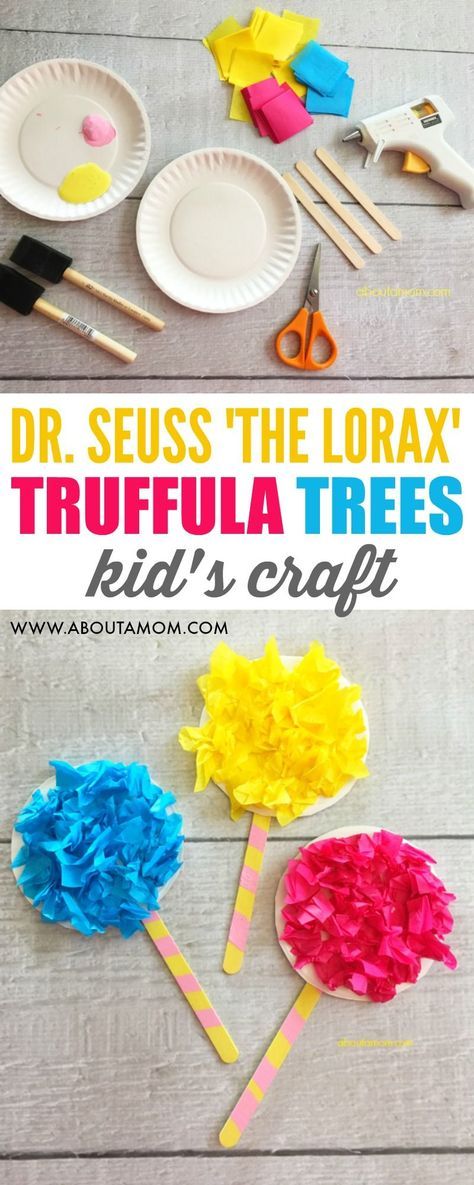 Fun and easy truffula trees craft activity for kids based on 'The Lorax' by Dr. Seuss. #crafts #craftsforkids #kidscraft #drseuss #crafting #homeschool #earthday #activities #kidsactivities #artsandcrafts #kids #classroom #diy Truffula Trees Craft, Dr. Suess, Dr Seuss Preschool Activities, Trees Craft, Dr Seuss Art, Dr Seuss Preschool, Dr Seuss Classroom, Truffula Trees, Dr Seuss Activities