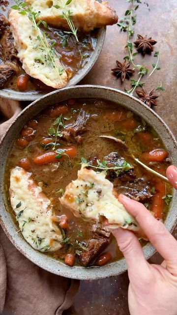 French Onion Short Rib Soup With Cheesy Gruyère Toast, French Onion Short Ribs, Cheesy Toast, Soup Chowder, Tieghan Gerard, Veal Recipes, Half Baked, Half Baked Harvest, Pinot Grigio