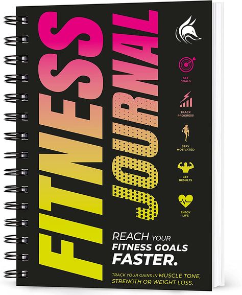 REACH YOUR FITNESS GOALS FASTER (127 daily pages): Research shows that keeping an exercise journal helps you get fitter faster by keeping track of your progress and seeing firsthand if you are sticking to a steady exercise routine. We created this journal to help you reach your fitness goals faster! This fitness journal will work for any fitness goal, regardless of whether the goal is to lose weight, gain muscle or win a sports competition. Daily Fitness Planner, Journal Workout, Workout Log Book, Exercise Log, Fitness Goal Setting, Fitness Mom, Workout Journal, Planner Workout, Unique Planner