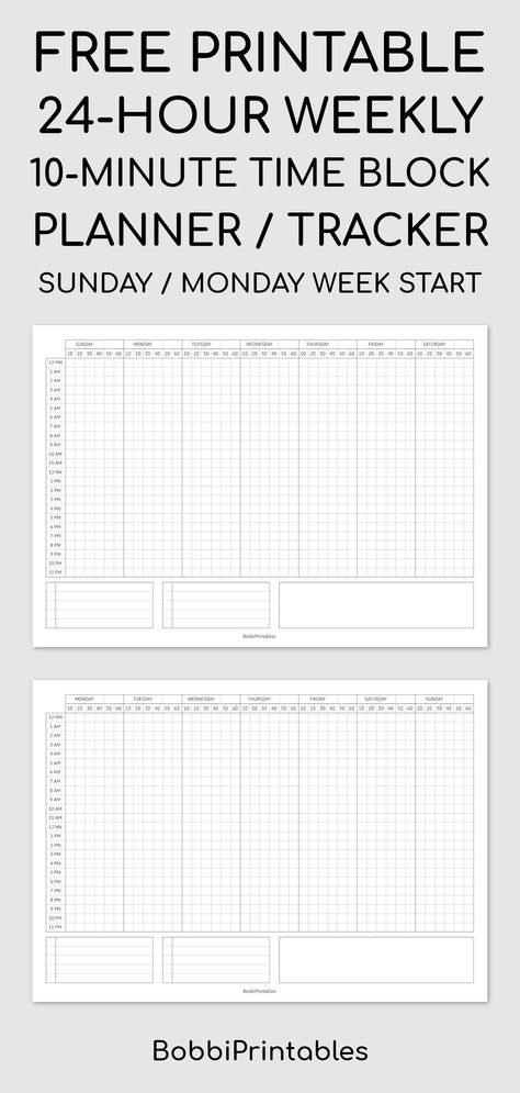 Download this printable 24-hour weekly 10-minute time block planner / tracker for free. This printable template is perfect for planning task... Time Planner Ideas, Hourly Study Planner Printable, Daily Hourly Schedule Printable Free, Weekly Planner Time Block, Paper For Notes Free Printable, Free Time Blocking Template, Weekly Time Blocking Template, Free Hourly Planner Printable, Hourly Weekly Planner Printable Free