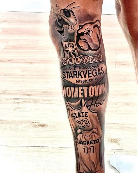 H Town Tattoo Ideas, Hometown Tattoo Sleeve, Home Town Tattoo Ideas, H Town Tattoos, Hometown Tattoo Ideas, Hometown Shirt Ideas, Hometown Tattoo, Hero Tattoo, Forearm Sleeve