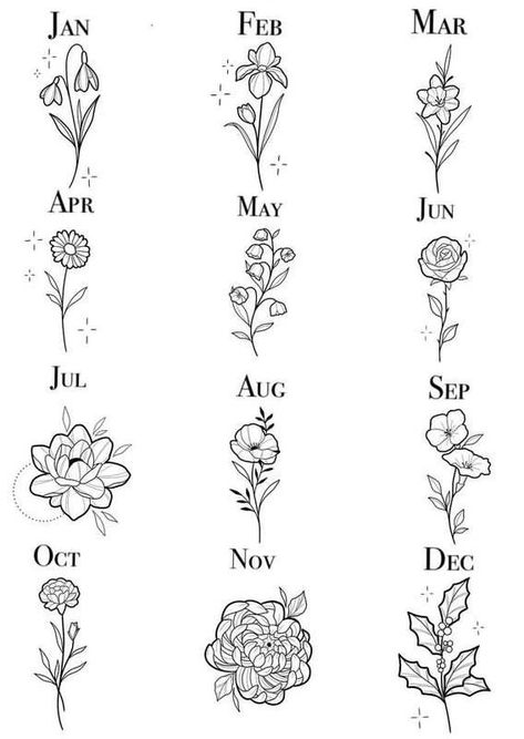 September Flash Tattoo, Tattoo Ideas September Flower, Birth Flower Tattoos Minimalist, Birthflower September Tattoo, September Flower Tattoo, Virgo Flower, Marigold Tattoo, Unique Wrist Tattoos, October Birth Flowers