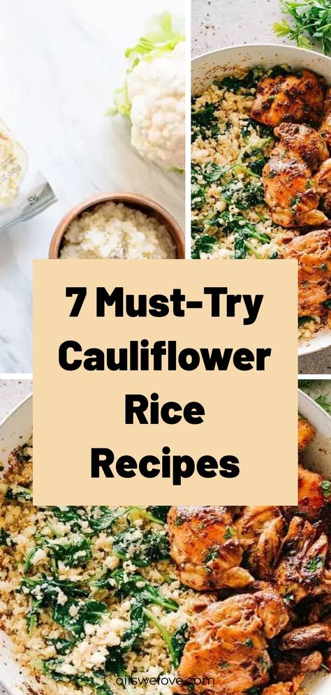 Cauliflower rice has gained popularity in recent years as a low-carb and gluten-free alternative to traditional rice. Made by grating or processing cauliflower into rice-sized granules, this versatile ingredient is not only easy to prepare but also packed with essential nutrients. Cauliflower Rice Meals Healthy, Recipe Cauliflower Rice, How To Rice Cauliflower Food Processor, Grated Cauliflower Recipes, What To Do With Riced Cauliflower, Riced Cauliflower Risotto, Recipes For Riced Cauliflower, How To Make Cauliflower Rice Taste Good, Riced Califlower Recipes Sides