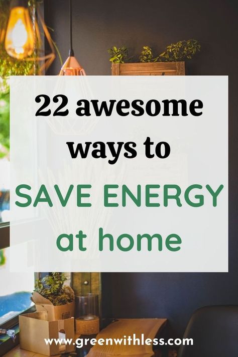 How To Save Energy At Home, Diy Solar Power System, Energy Saving Tips, Home Energy, Solar Power Diy, Energy Efficient Homes, Energy Bill, Frugal Living Tips, Small Budget