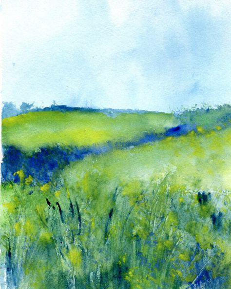 Irish Landscape Art, Encaustic Landscape, Irish Artists, Beginner Watercolor, Watercolour Landscapes, Loose Watercolor Paintings, Flowers Paintings, Watercolor Art Landscape, Frida Art