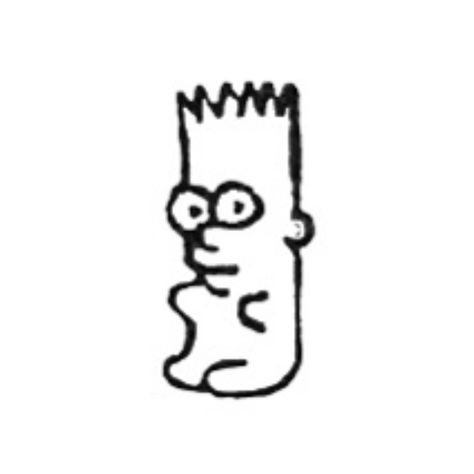 Gummy Bart, The Simpsons, We Heart It, Black And White, White, Black