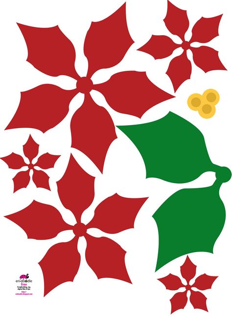 Poinsettia+Paper+Flower+Template Paper Poinsettia, Jul Diy, Paper Flower Template, Poinsettia Flower, 3d Origami, Navidad Diy, Christmas Flowers, Flower Template, Christmas Paper