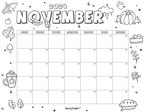 Give thanks for creativity in November! Our printable 2024 calendar offers a grid layout for each day, providing the perfect canvas for your artistic expression. Download and print for a uniquely colored and organized November. Calender 2024 Designs November, Calendar Template 2024, November Calendar 2024, Calender 2024 Designs, Calendar Doodles, Calender Printables, Free Printable Calendar Templates, Monthly Printable, November Calendar