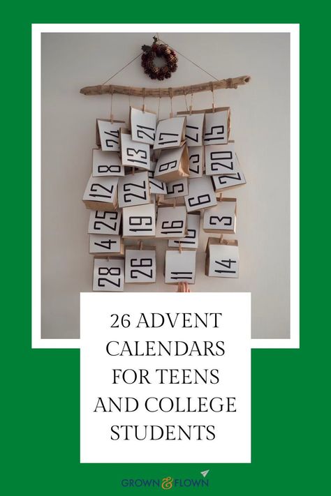 Bring back the magic of the holidays with these fun advent calendars for your teen or college student! Advent calendars are so exciting because your teen will get a little surprise each day leading up to Christmas. #christmasshopping #christmasgifts #christmas #secretsanta #teens #teengifts #giftguide #collegestudent #collegegifts #adventcalendars #adventcalendar Advent Calendar Ideas For College Students, Advent For College Students, Advent Calendar Fillers For College Students, College Advent Calendar, Advent Calendars Diy, Money Advent Calendar, Advent Calendar For College Students, Homemade Advent Calendar For Men, Advent Calendar Gifts For Teens