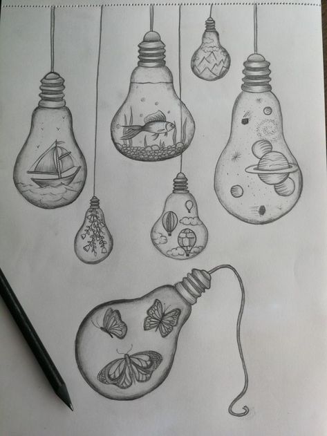 Light Bulb Drawings, Light Bulb Drawing, Doodles Easy, Beginners Drawing, Illustration Kunst, Female Tattoos, Drawing Eyes, Drawing Faces, Ink Drawings