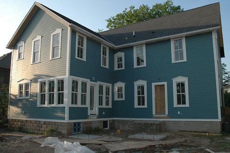 sherwin williams refuge - - Yahoo Image Search Results Sw Refuge, Sherwin Williams Refuge, Back Of House, Black Shutters, Paint Sample, Perfect Paint Color, This Old House, Front Door Colors, Painting Wallpaper