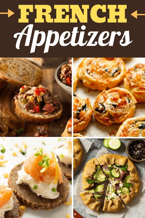 France Appetizers, French Appetizers Party, French Themed Appetizers, Paris Themed Appetizers, French Hor D'oeuvres, French Appetizer Recipes, French Party Food Ideas, French Party Snacks, French Canapes