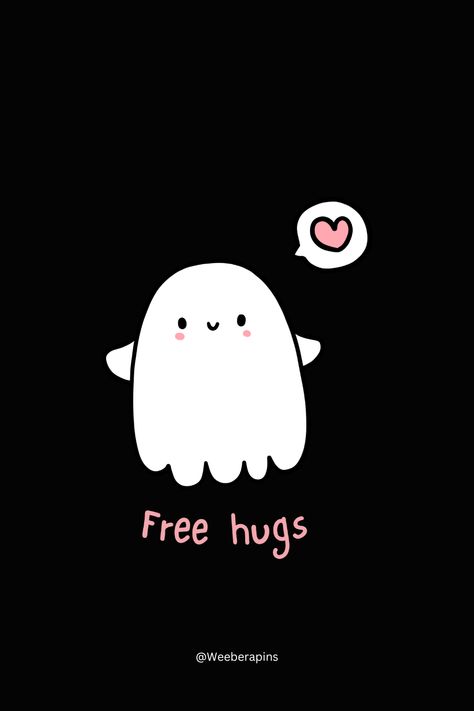 Free hugs cute wallpaper, Gift this cute ghost to your loved ones Hugs Cute, Ghost Hug, Cute Wallpaper, Free Hugs, Cute Ghost, Loved Ones, Cute Love, Cute Wallpapers, Beautiful Design