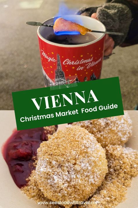 Christmas market food and drink in Vienna Christmas Market Food, Vienna Christmas Market, Austria Food, Vienna Food, Vienna Christmas, Vienna Travel, Christmas In Europe, Christmas Markets, Places In Europe