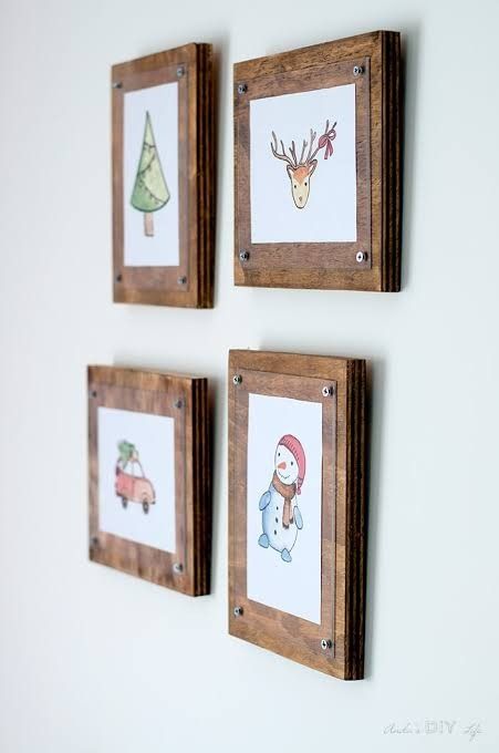 Frames For Pictures, Simple Photo Frame, Cuadros Diy, Picture Frame Crafts, Display Frames, Diy Photo Frames, Diy Display, Astuces Diy, Diy Picture Frames