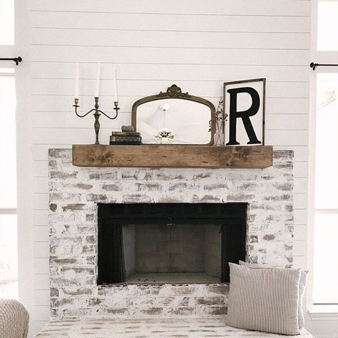 Union Rustic Alistair Fireplace Shelf Mantel & Reviews | Wayfair Wood Mantle Fireplace, Farmhouse Fireplace Decor, Fireplace Shelf, Fireplace Redo, Rustic Fireplace Mantels, Rustic Fireplace, Bedroom Arrangement, Fireplace Mantel Shelf, Rustic Mantel