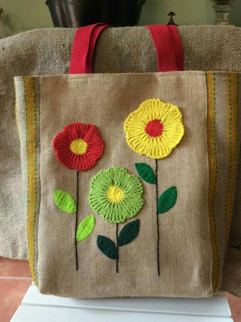 Tote Bag Ideas, Jute Bags Design, Bag With Embroidery, Jute Tote Bag, Boho Chic Bags, Purse Collection, Canvas Bag Design, Boho Tote Bag, Orange Christmas