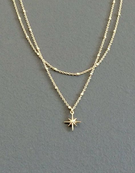 Lightning Necklace, Star Necklaces, Dainty Jewelry Necklace, Necklace Layered, Magical Jewelry, Jewelry Accessories Ideas, Dope Jewelry, Classy Jewelry, Jewelry Lookbook